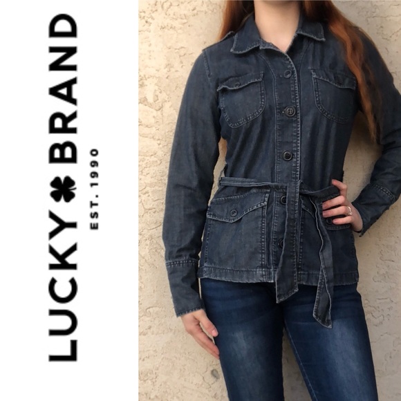 Lucky Brand Jackets & Blazers - Lucky Brand Denim Utility Military Jacket